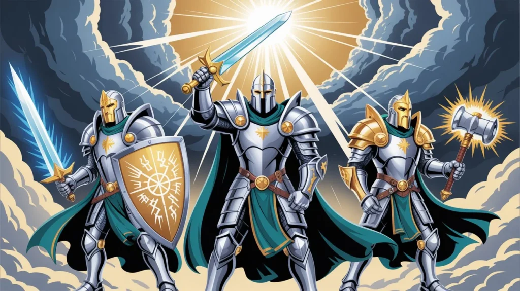 Different paladin sacred oaths - Devotion, Vengeance, and Ancients