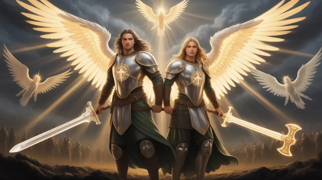 Fantasy or RPG character, male and female