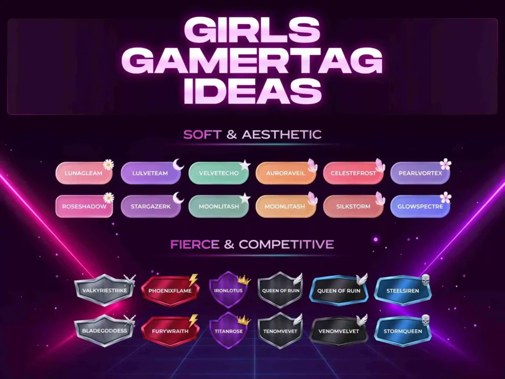Gamertag Names & Ideas Girls