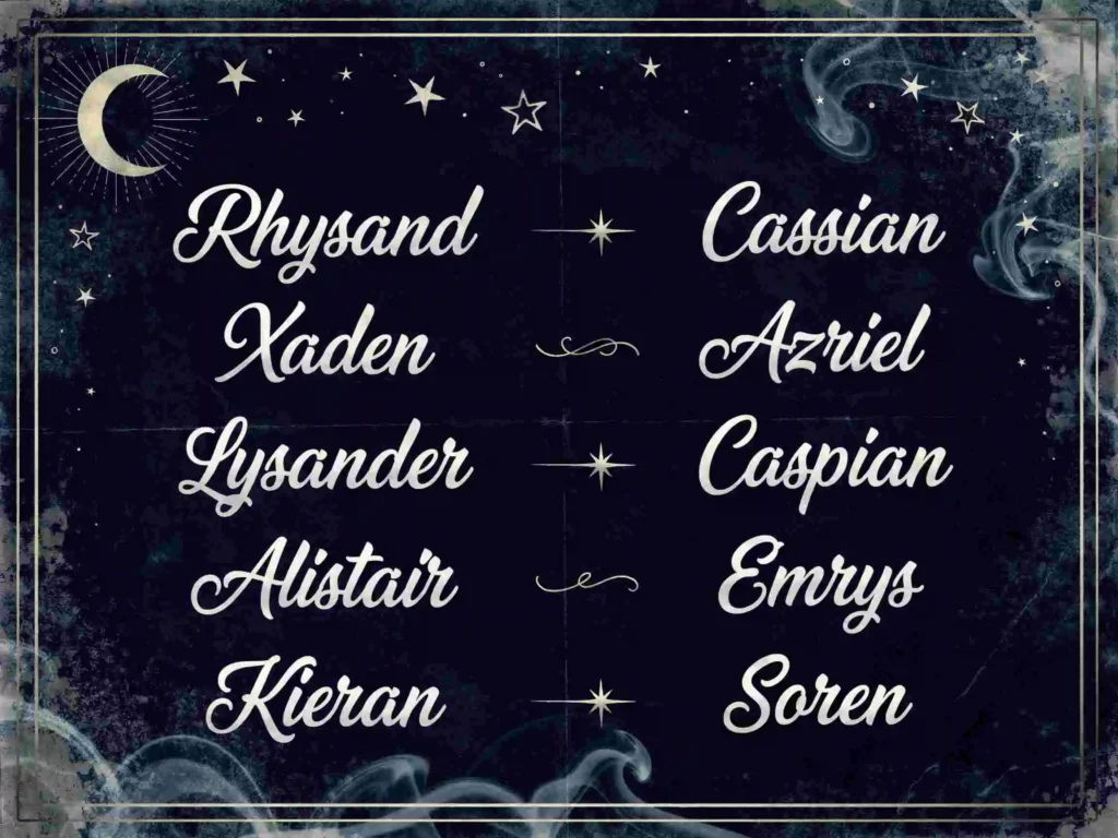 Romantasy Names Male